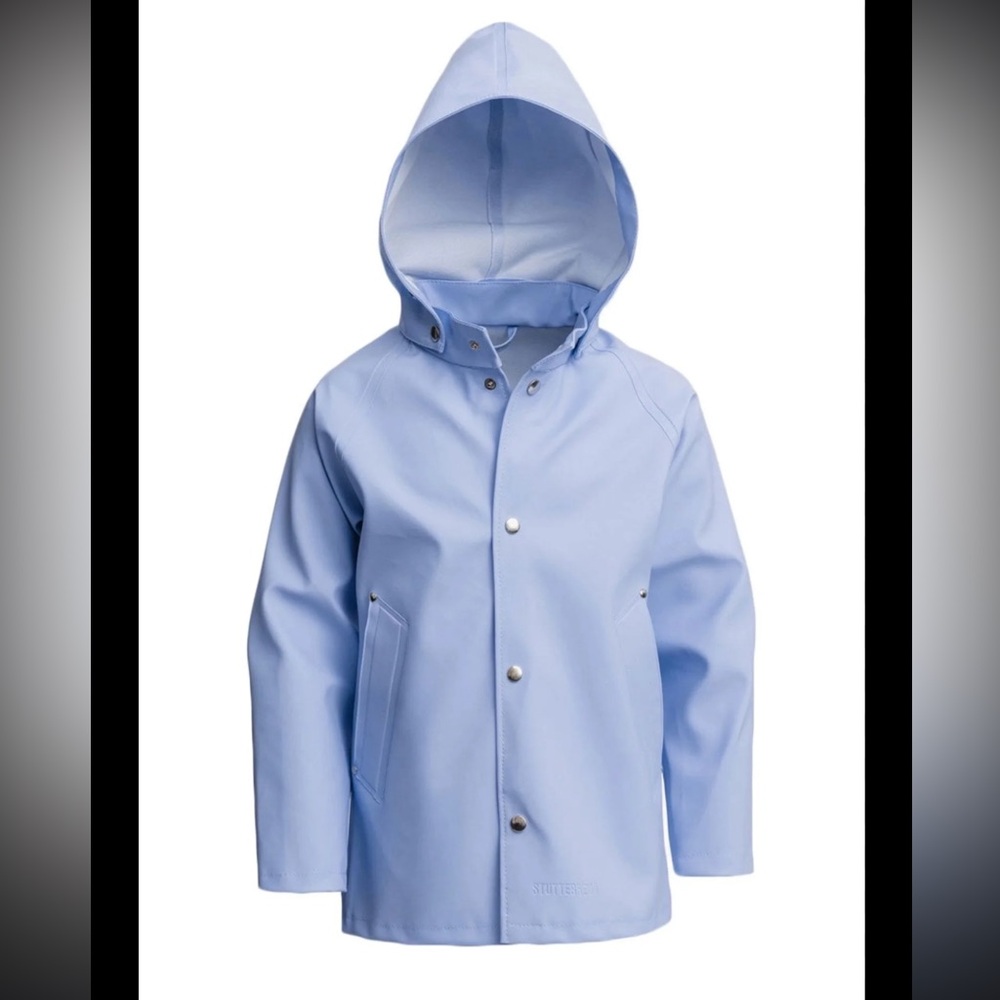 Stutterheim Kids Light Blue Hooded Raincoat